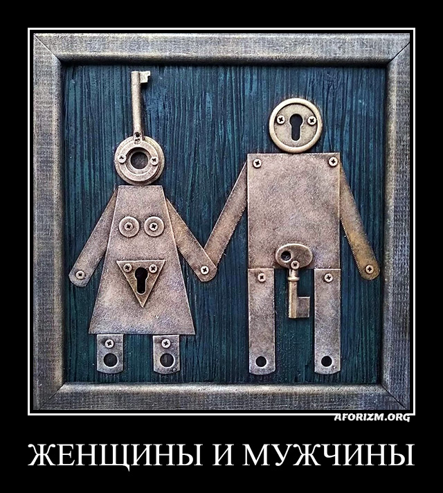 Женщины и мужчины. 2. Демотиватор